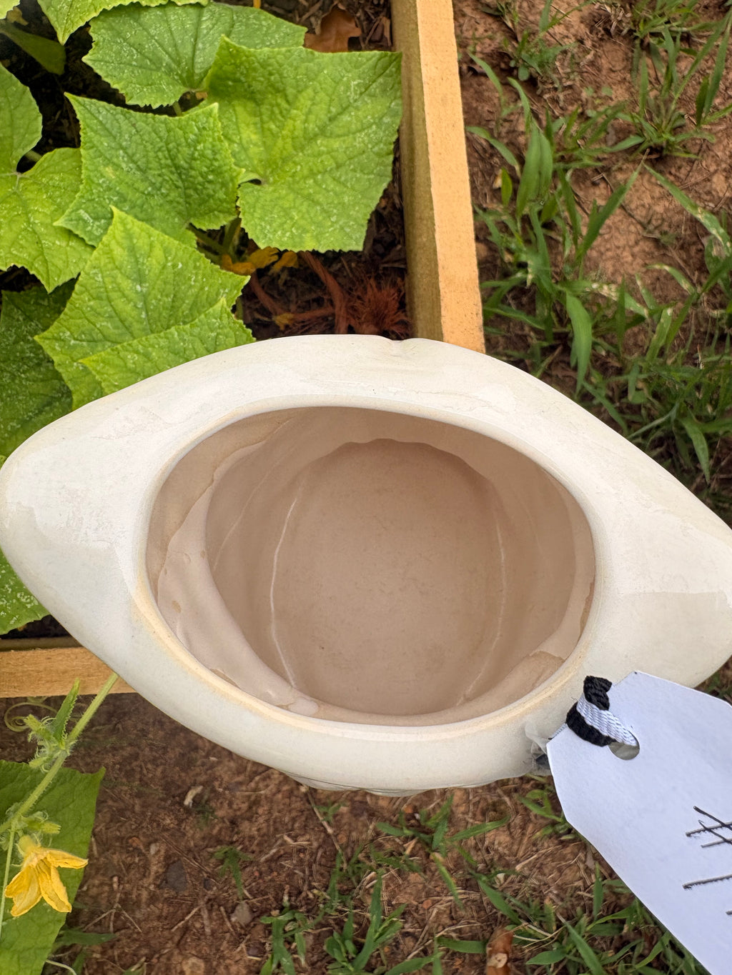 White Owl Vase