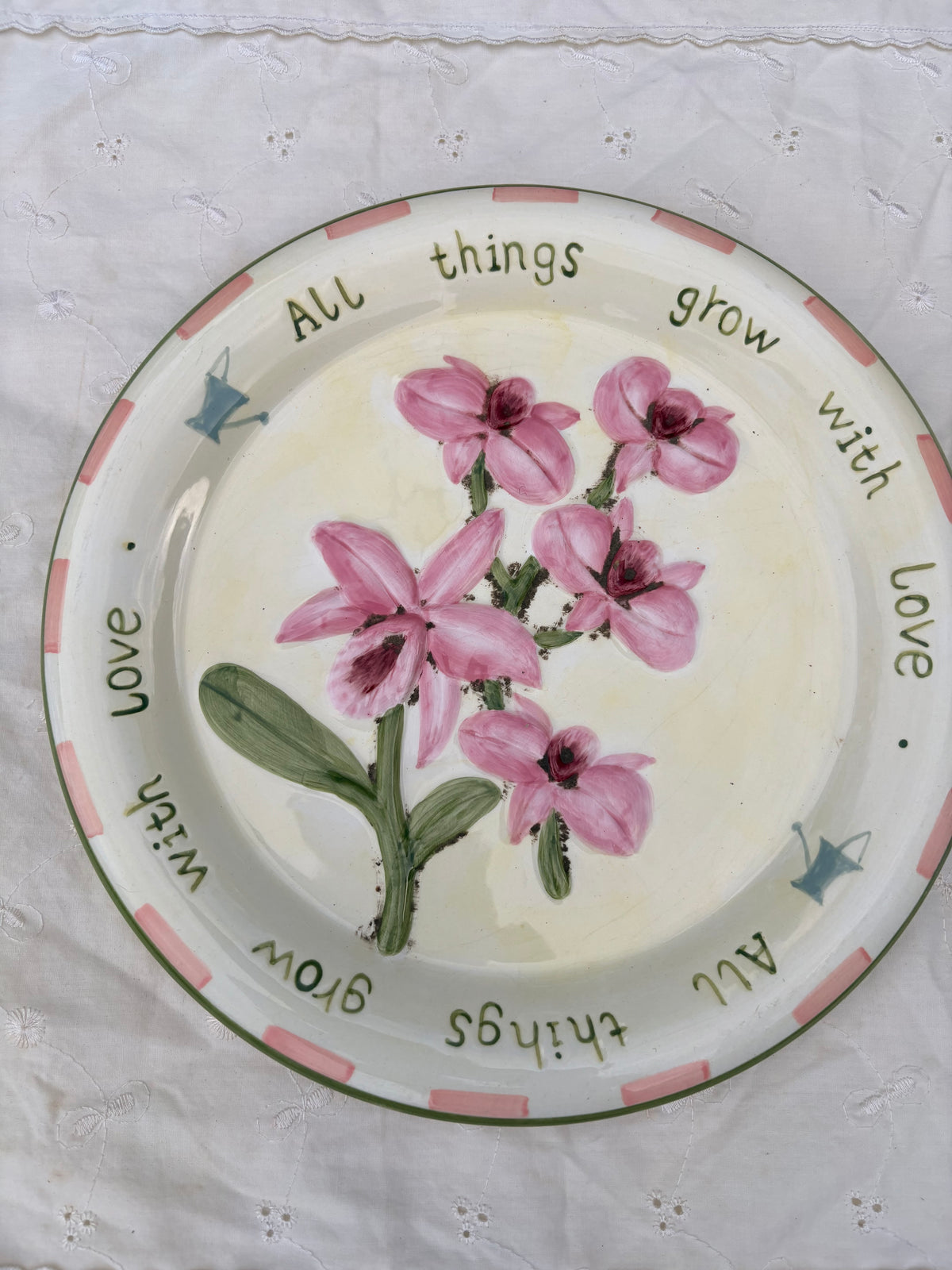 “All Things Grow With Love” Plate