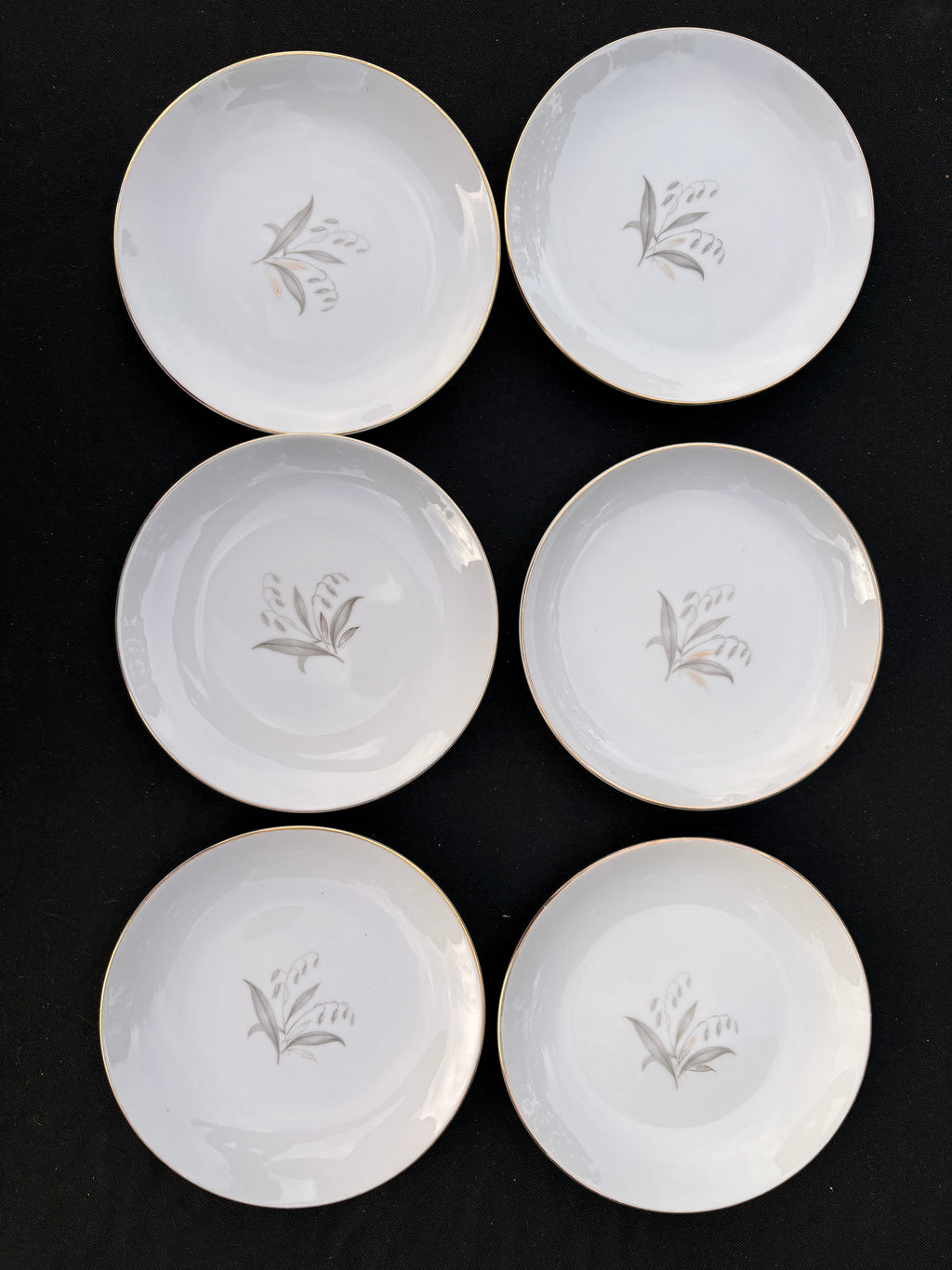 Kaysons “Golden Rhapsody” Dessert Plates, Set of 6