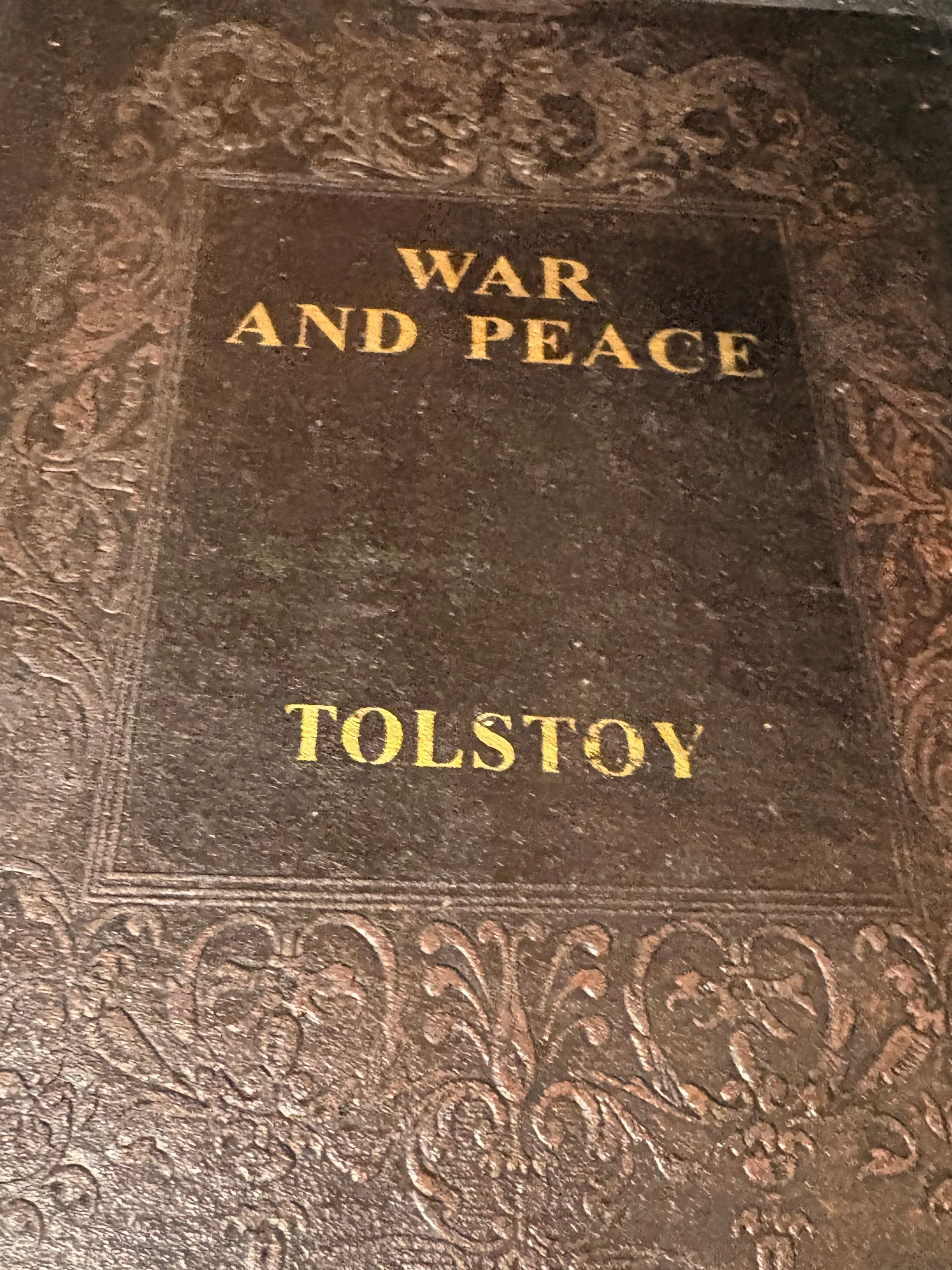 Vintage "War and Peace" Secret Storage Book Box