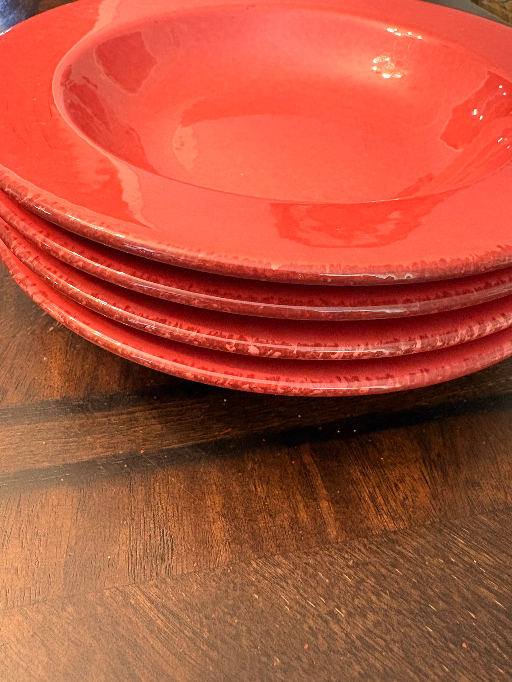 Rustic Burgundy Cereal Bowls by Home (Set of 4)