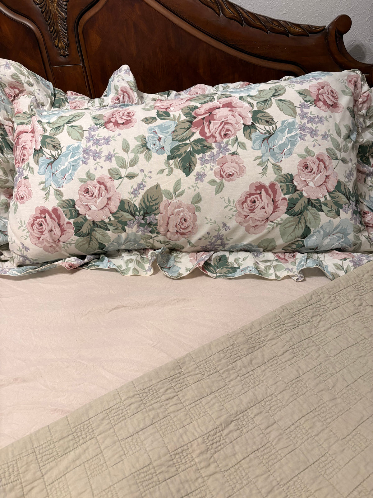 Cottagecore King Size Floral Pillow Shams