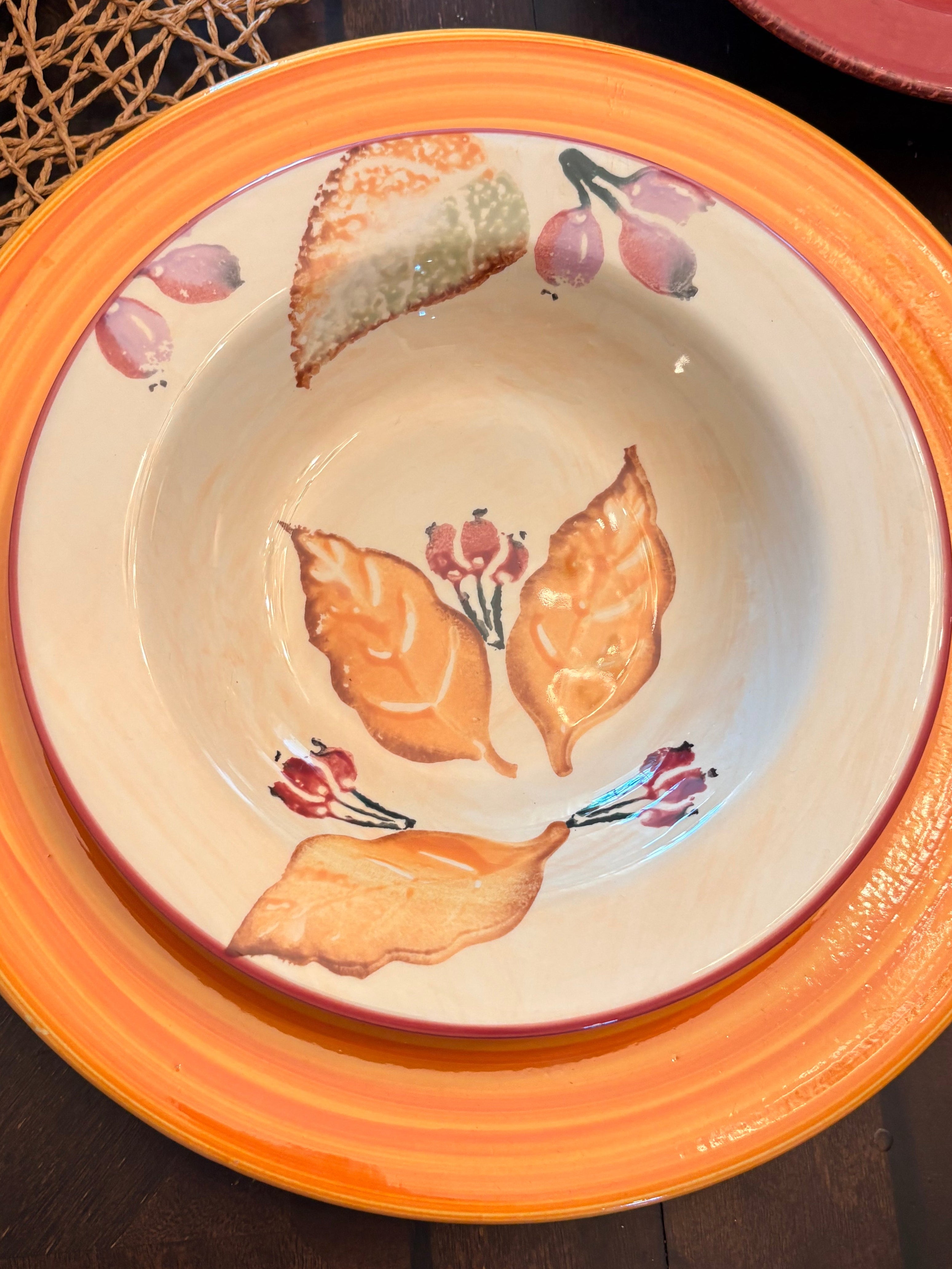 "Valencia" Dinner Plates Made in Italy (Set of 4)