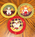 Certified International Chef Collection 3-Piece Salad Plate Set