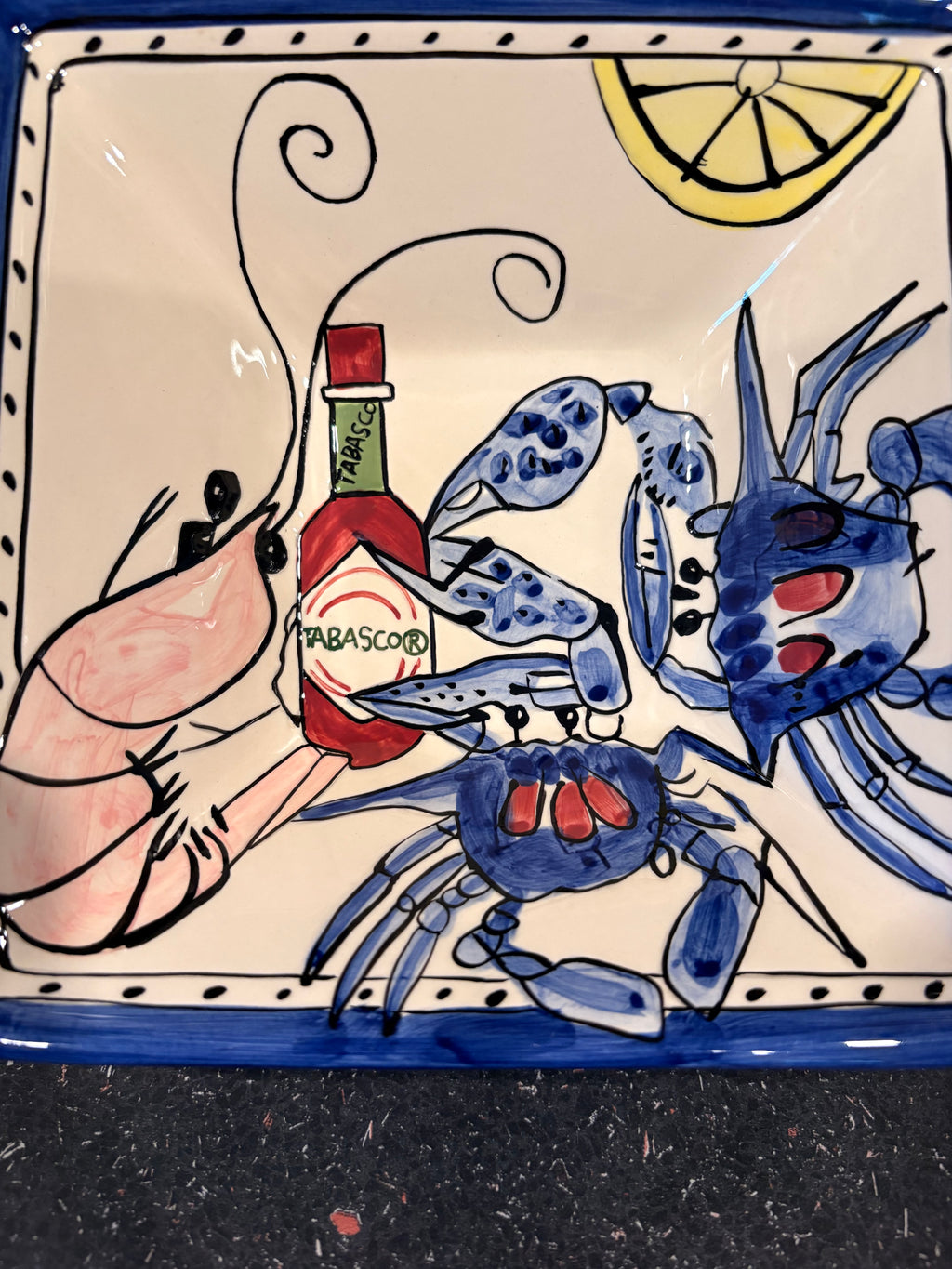 Tika Tabasco Seafood Bowl — Vintage Ceramic