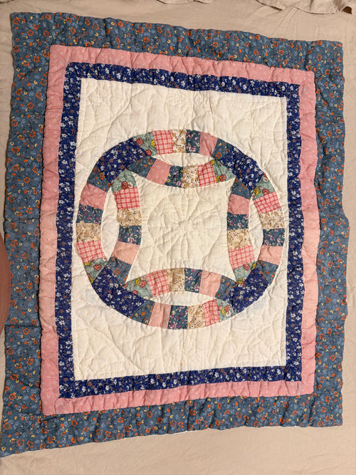 "Katie's Ring" Patterned Quilted Pillow Shams