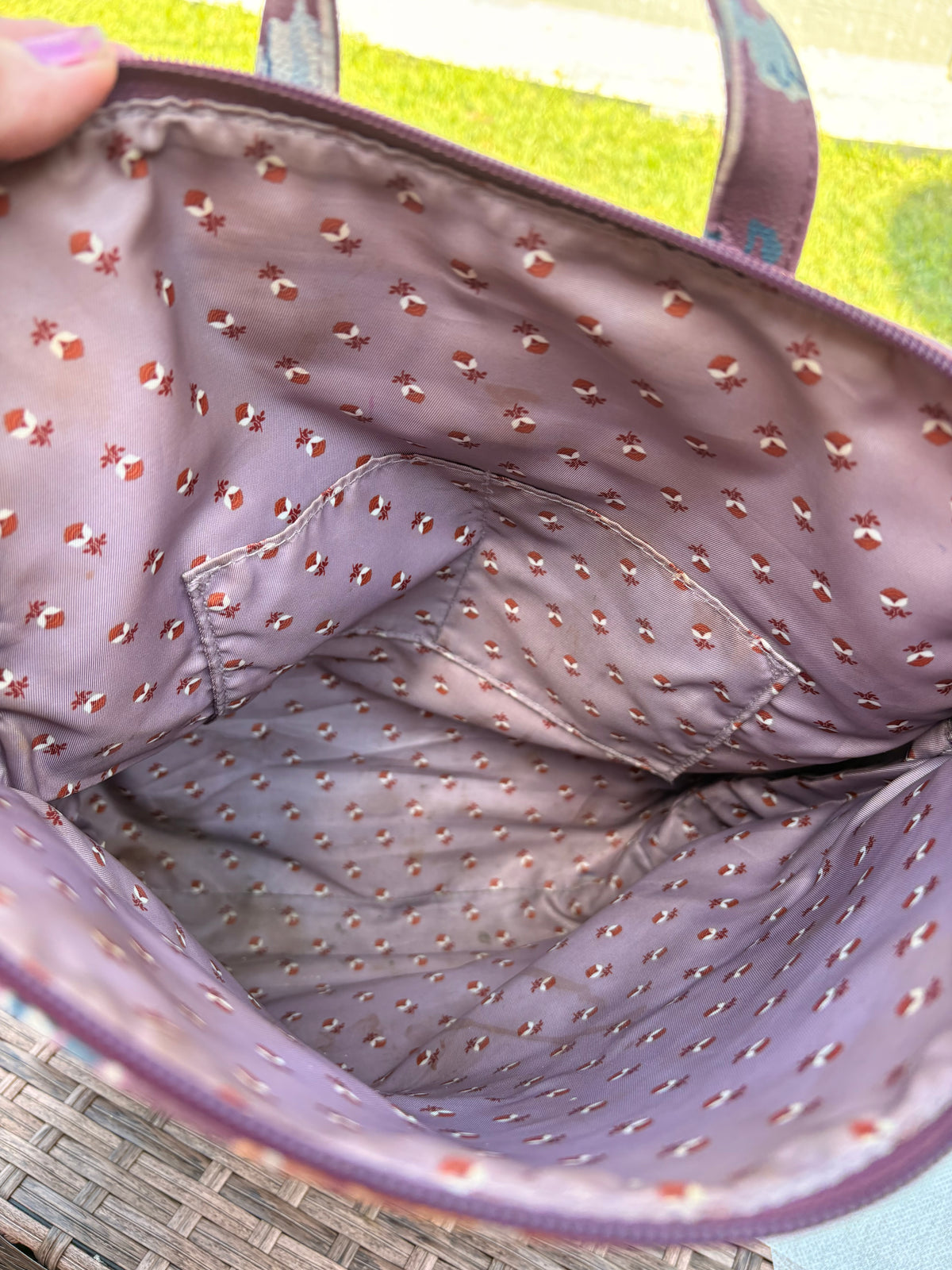 Matilda Jane Plum and Floral Backpack and Wallet Set