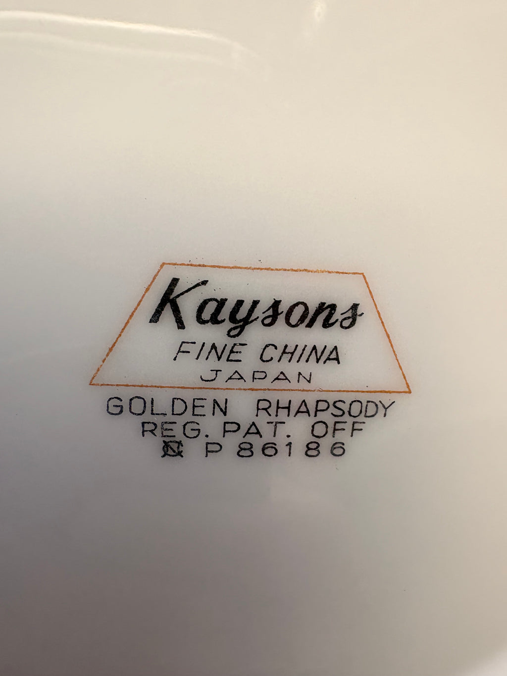 Kaysons “Golden Rhapsody” Dessert Plates, Set of 6