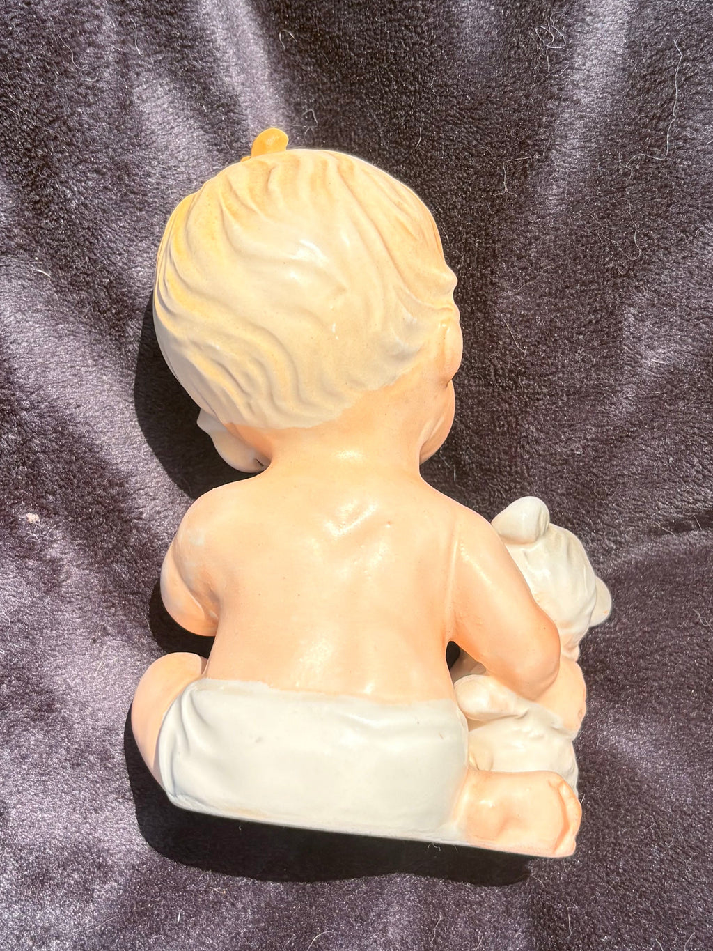 Vintage Baby & Kitten Figurine