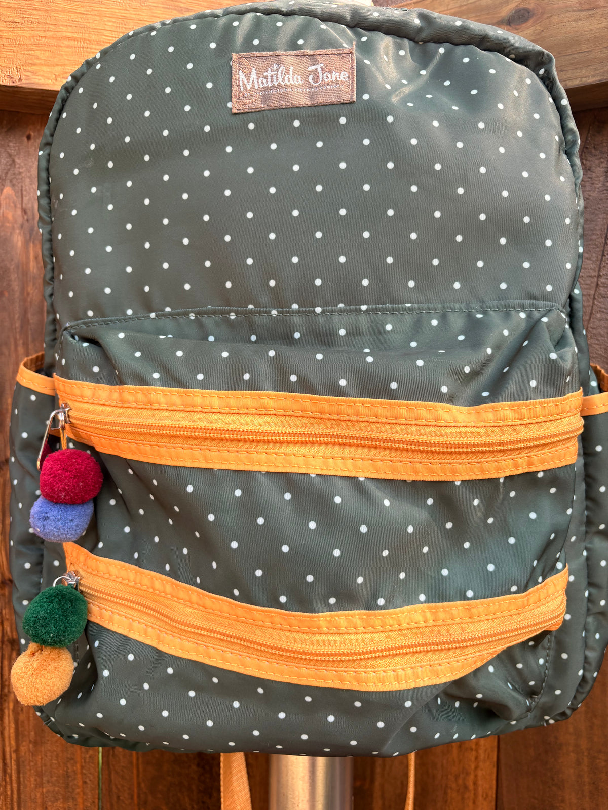 Matilda Jane Green and Polka Dot Backpack