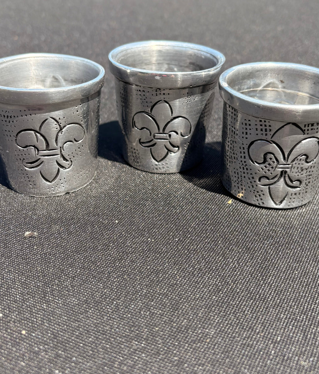 Metal Fleur De Lis Votives 3-Pc. Set