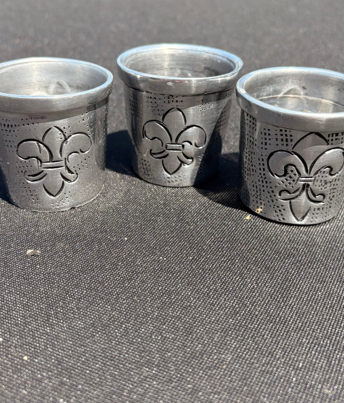 Metal Fleur De Lis Votives 3-Pc. Set