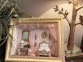 Vintage Victorian Diorama Bedroom Scene
