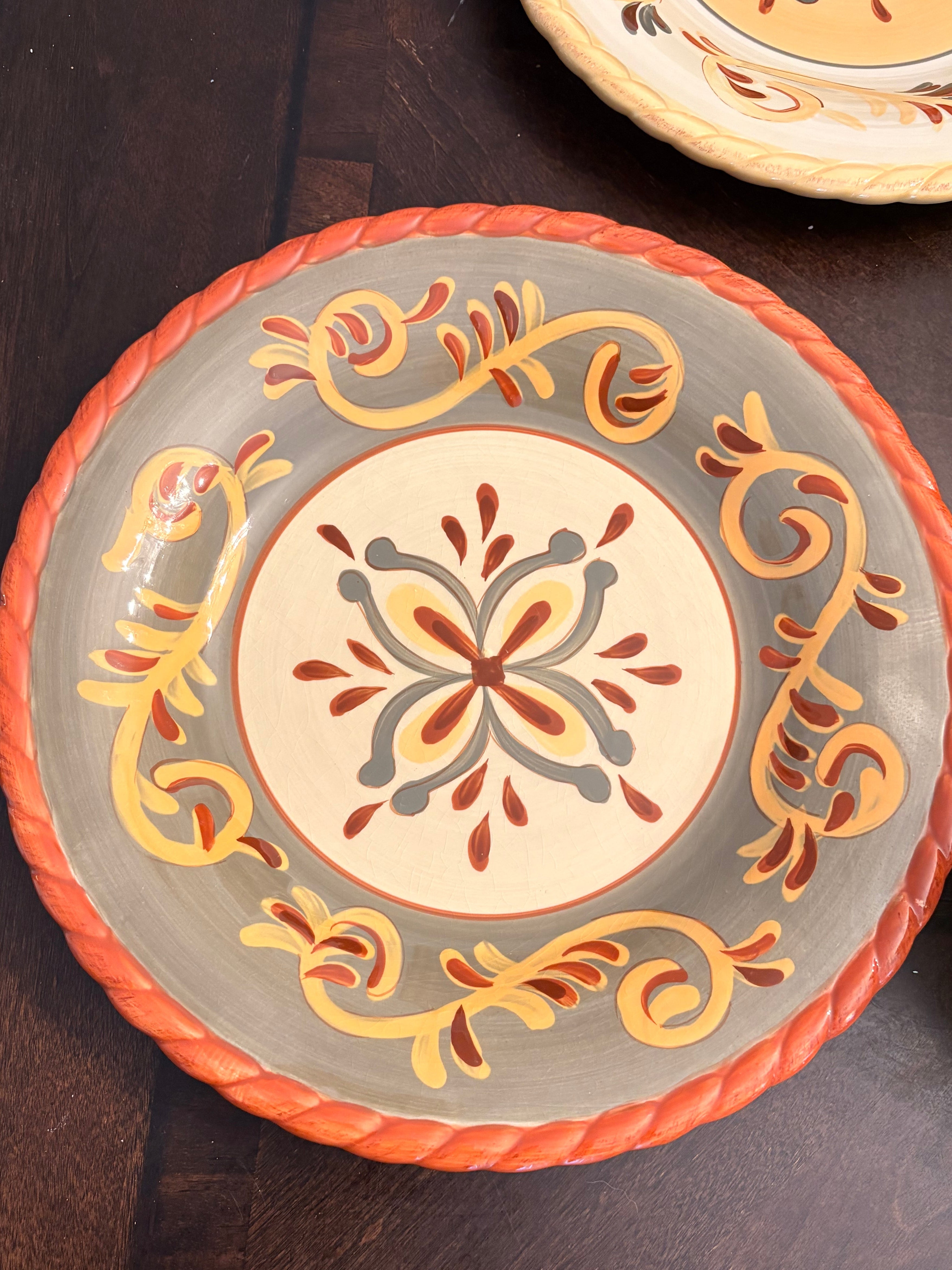 Artimino Tuscan Countryside Sienna Dinner Plates (Set of 4)