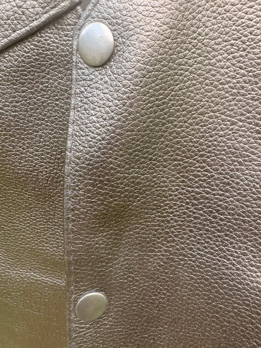 Leather 'Indian Head' Motorcycle Vest