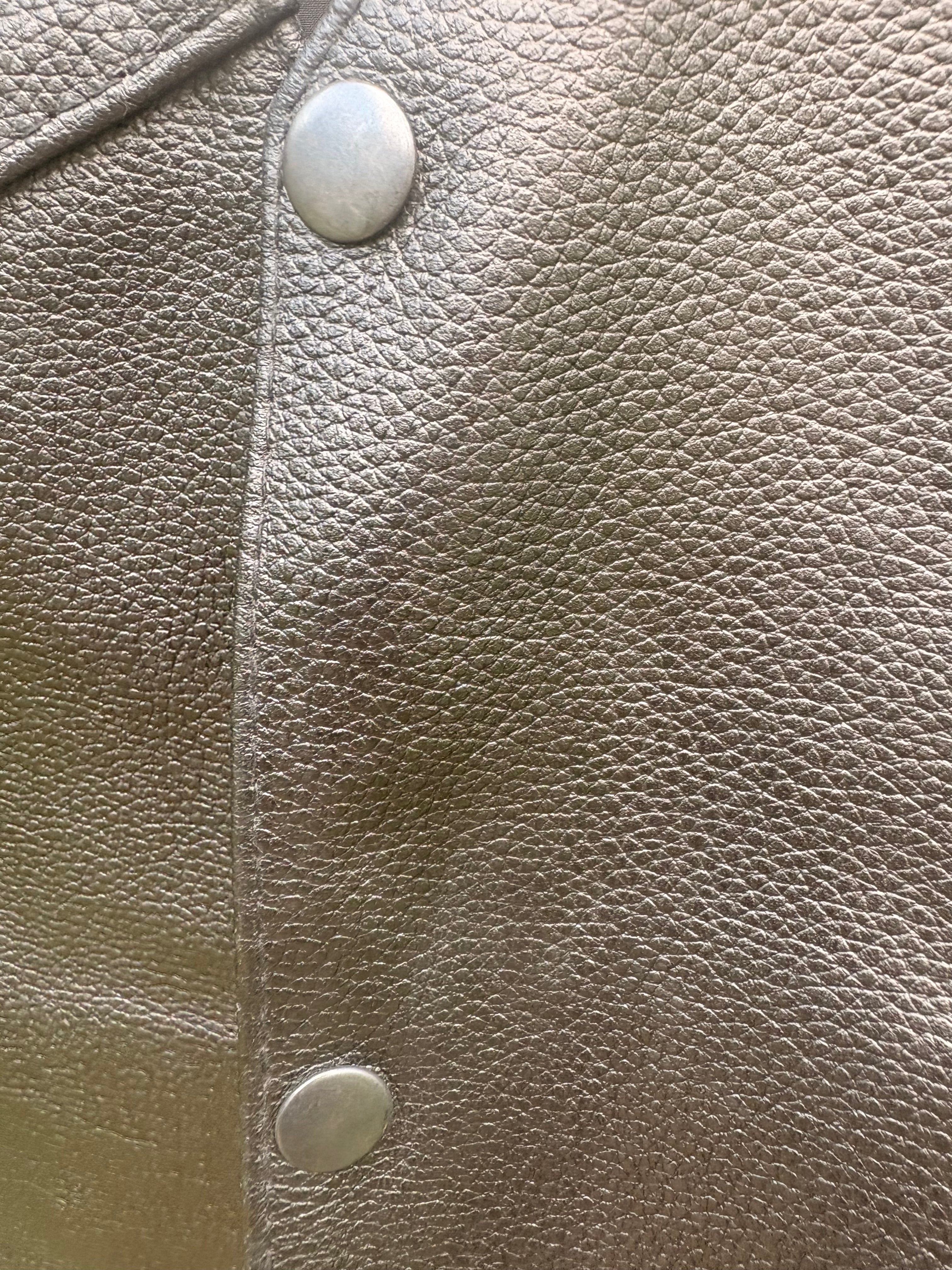 Leather 'Indian Head' Motorcycle Vest