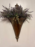 Vintage Metal Umbrella-Shaped Wall Hanging