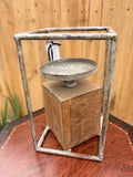 Wood & Metal Candle Holder