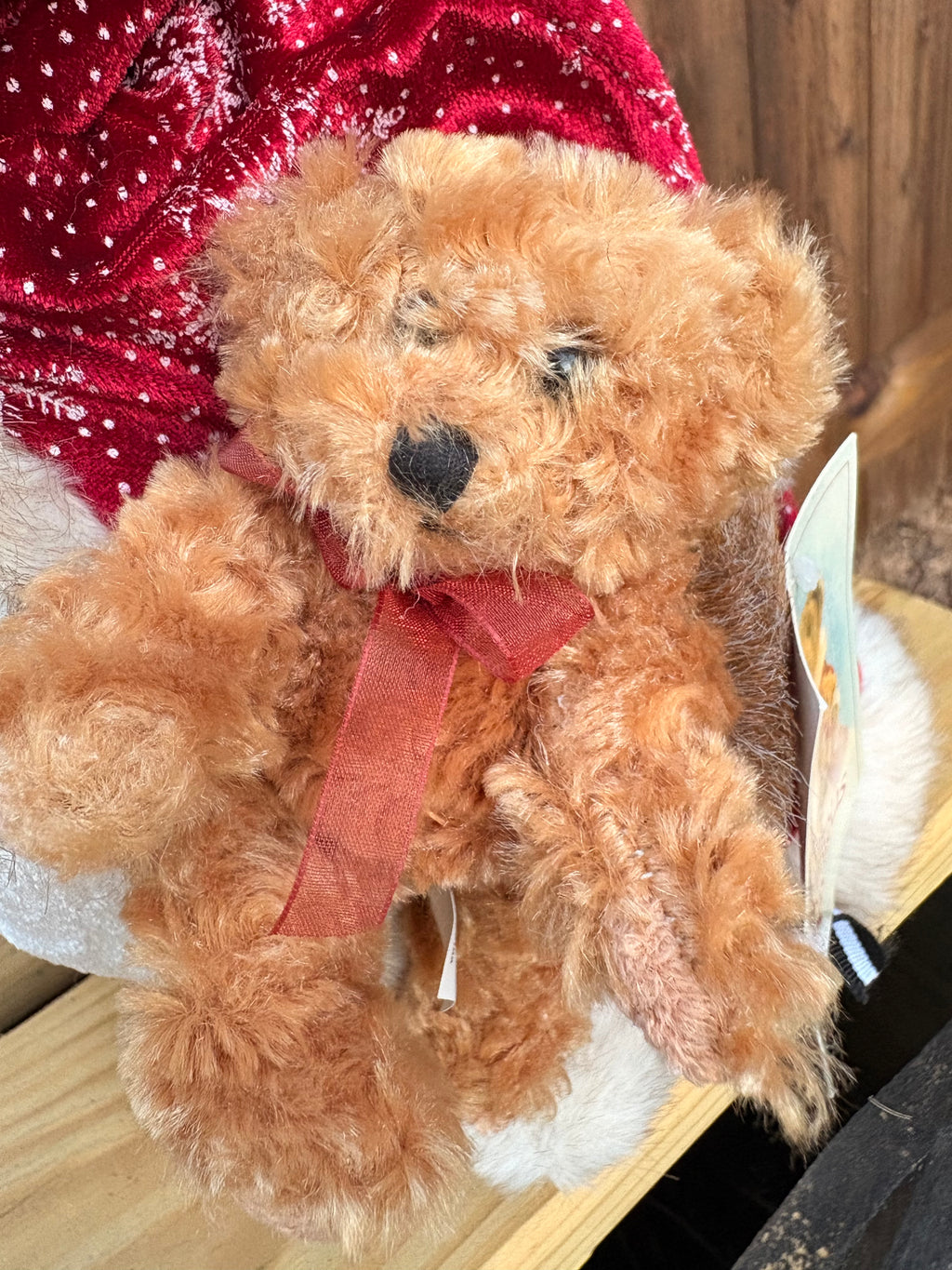 Vintage Sasha and Nicholas Holiday Bear Plush