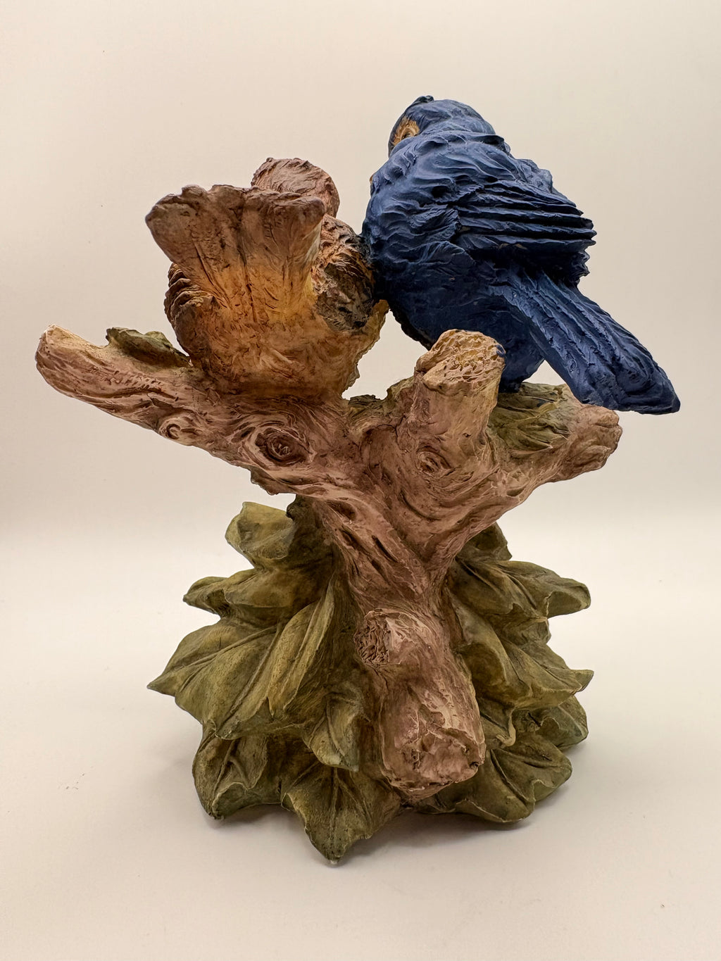Blue & Brown Bird Figurine