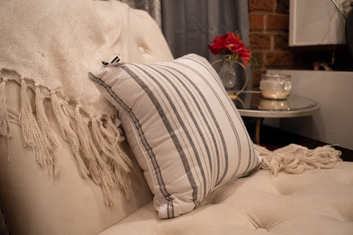 Black and White Throw Pillow