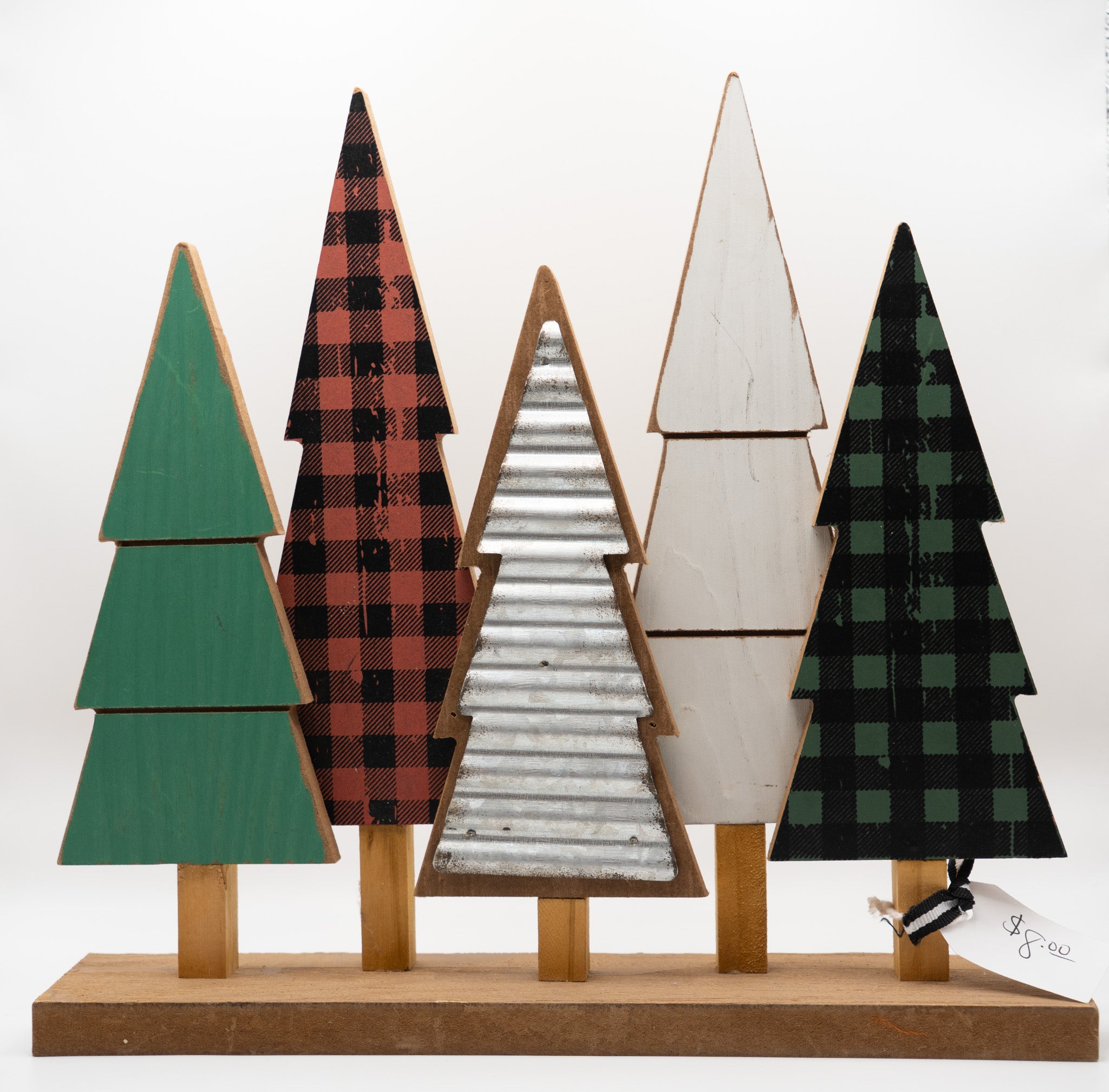 Wooden Christmas Tree Decor