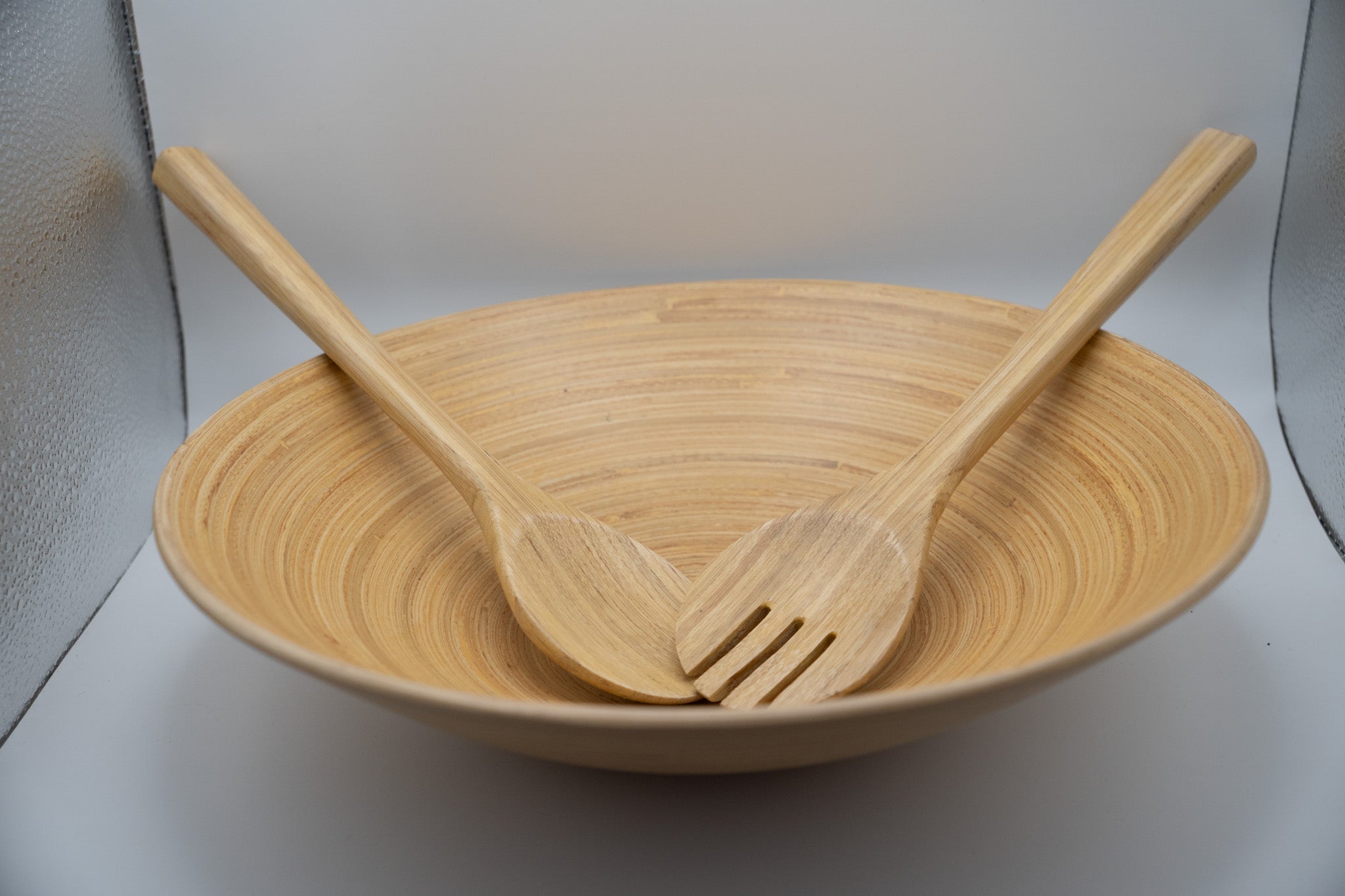 Bamboo Salad Bowl Set
