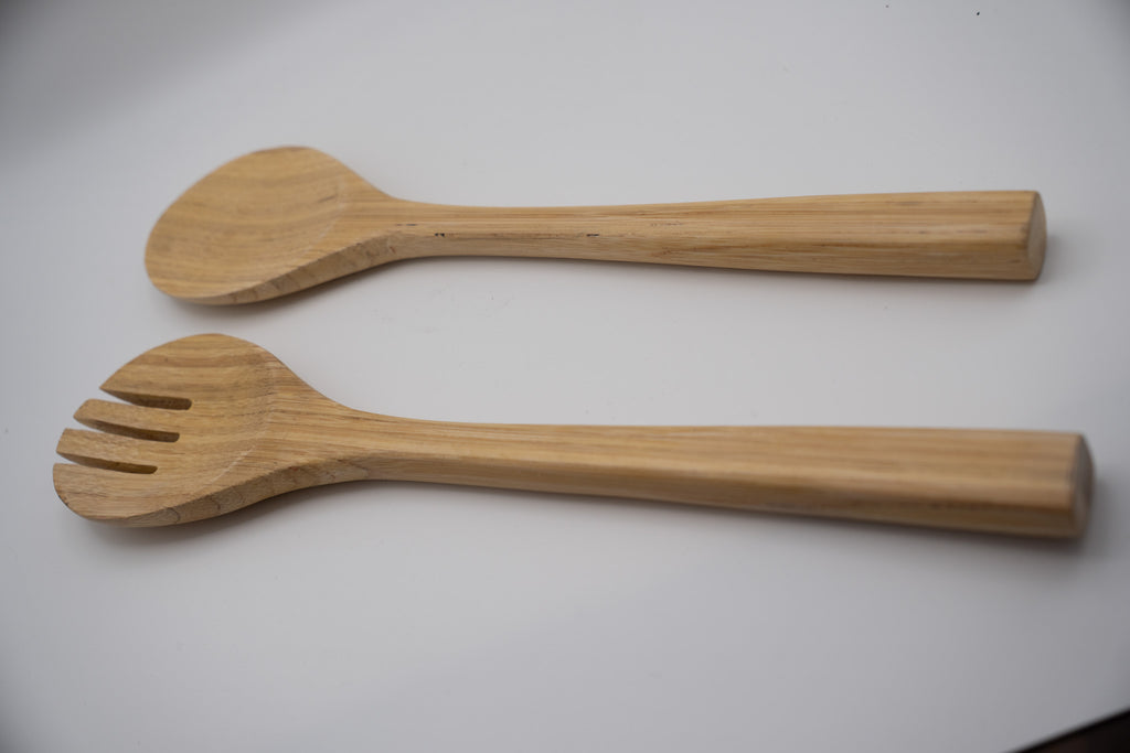 Bamboo Salad Bowl Set