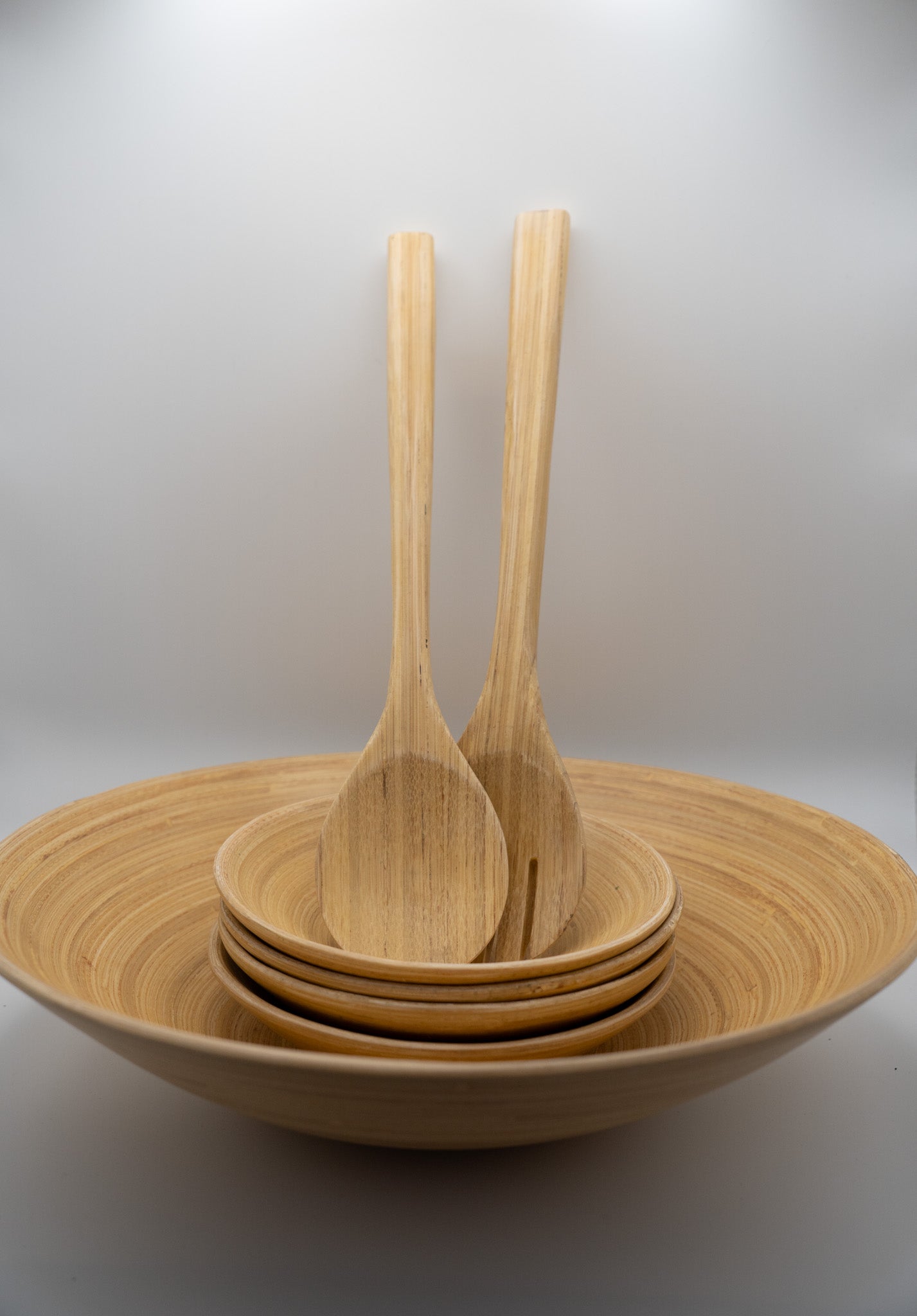 Bamboo Salad Bowl Set