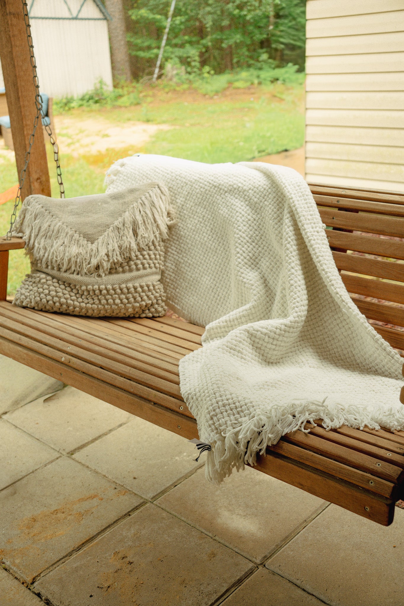 White Throw Blanket