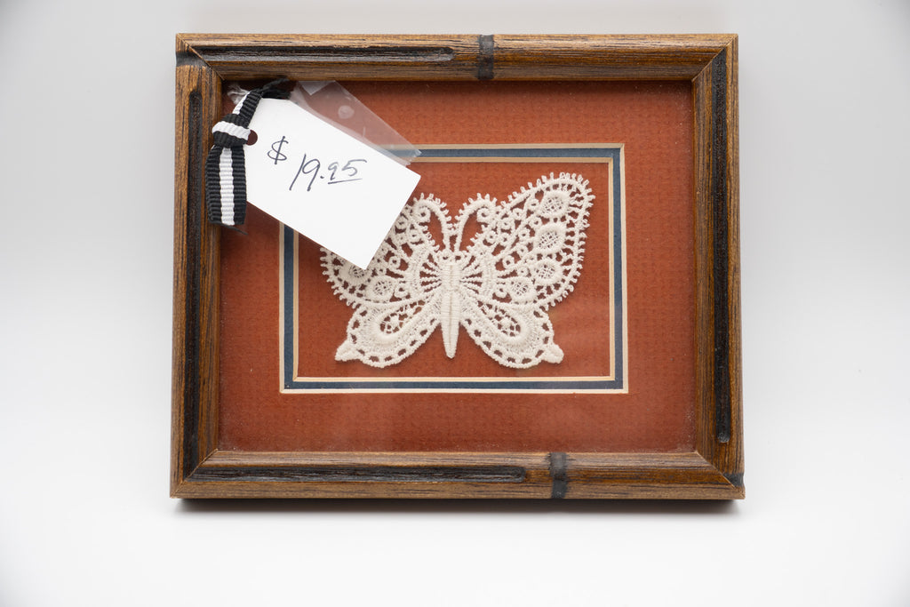 Framed Crocheted Butterfly