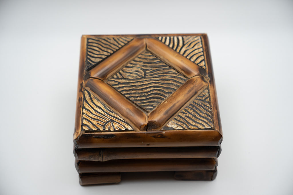 Wooden Carved Trinket Box