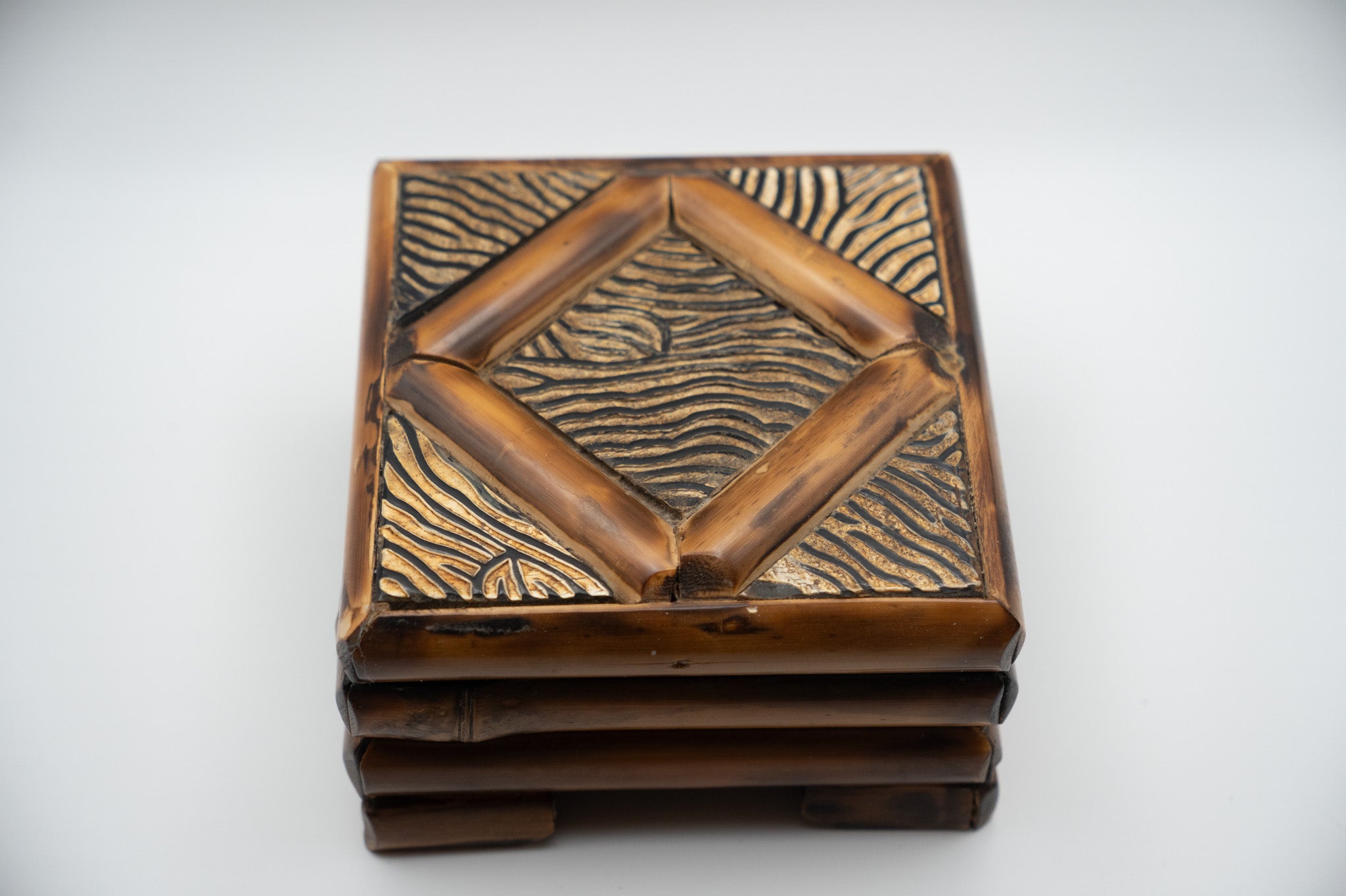 Wooden Carved Trinket Box