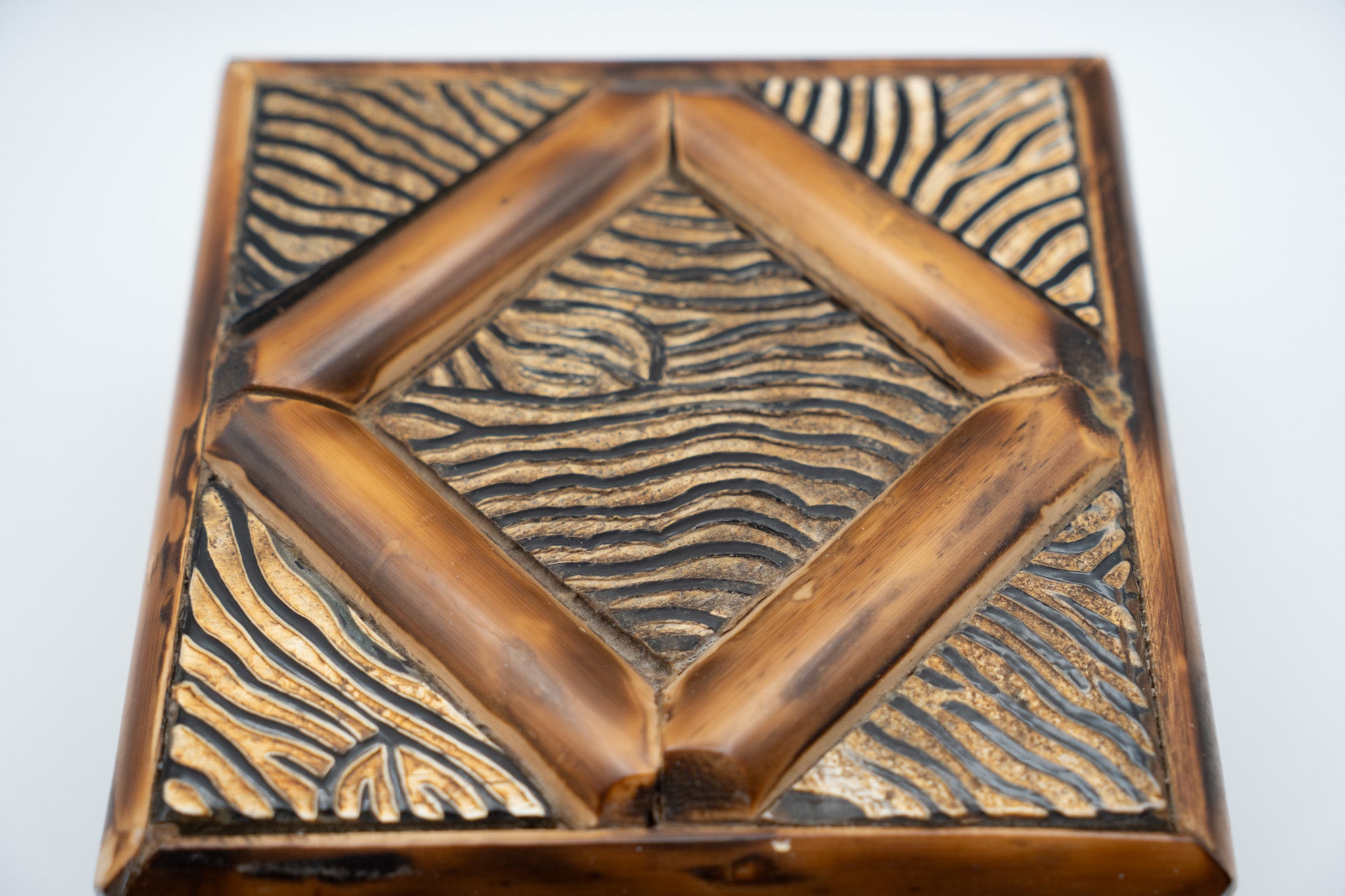 Wooden Carved Trinket Box