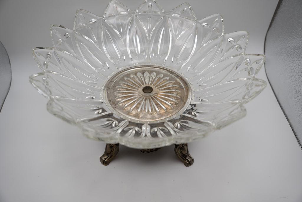 Glass and Brass Bowl