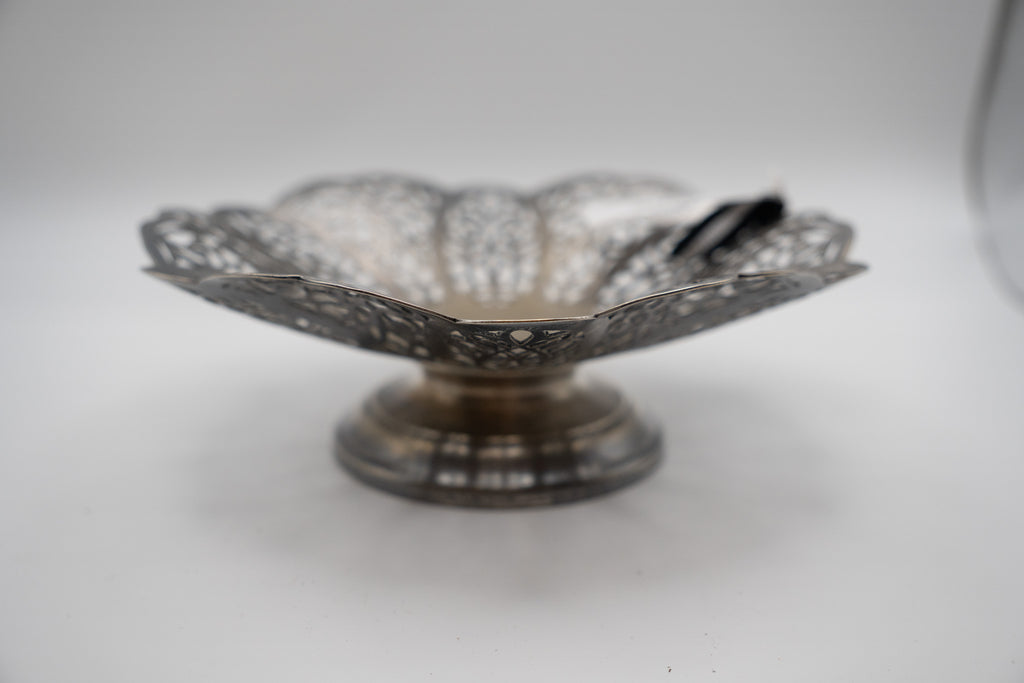 Love Lace Silver Candy Dish