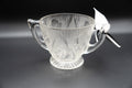 Iris And Herringbone Sugar Bowl