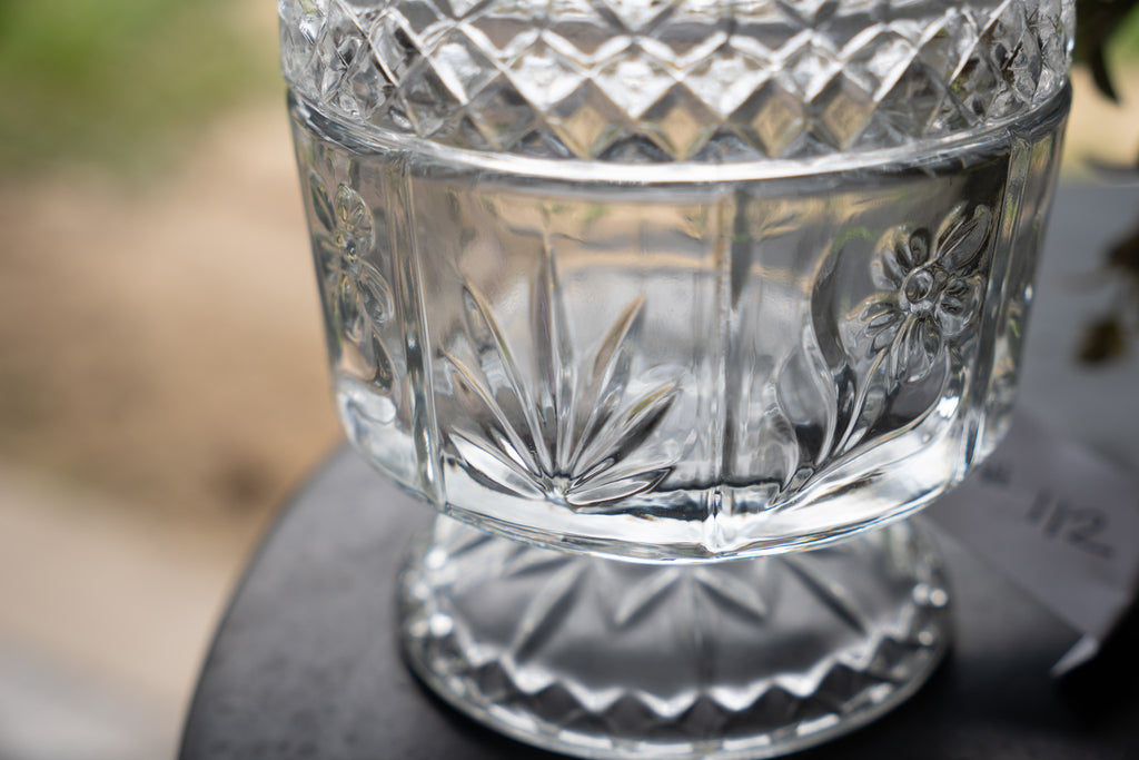 Avon Fostoria Glass Boudoir Jar