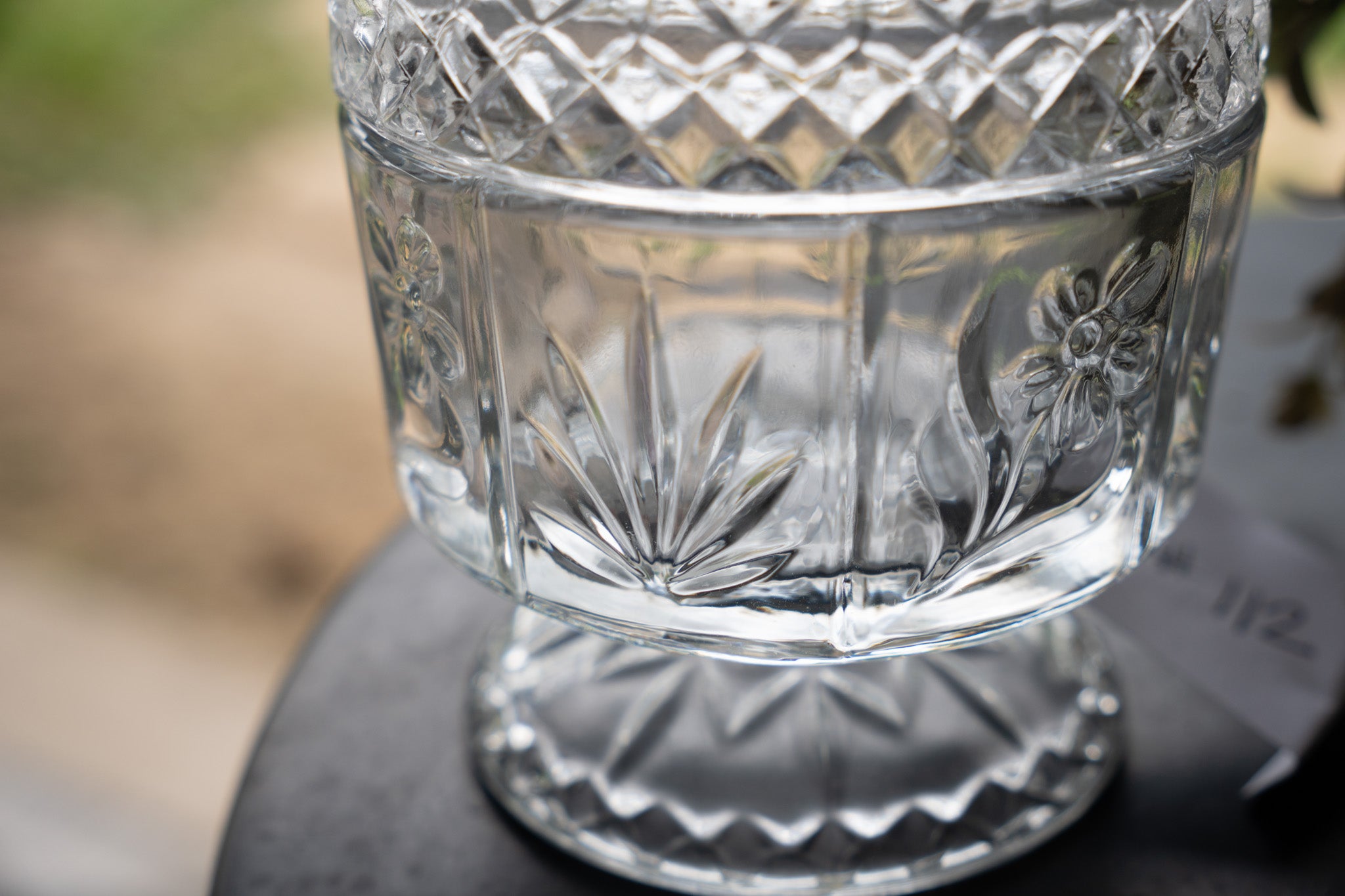 Avon Fostoria Glass Boudoir Jar