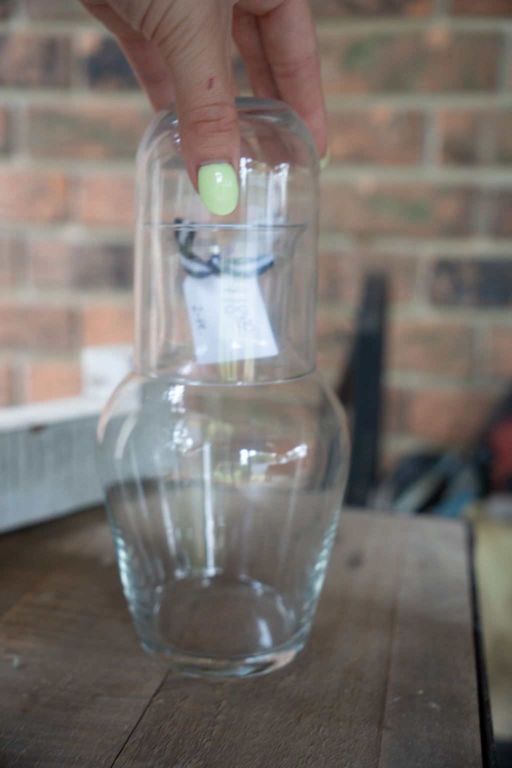 Clear Glass & Carafate