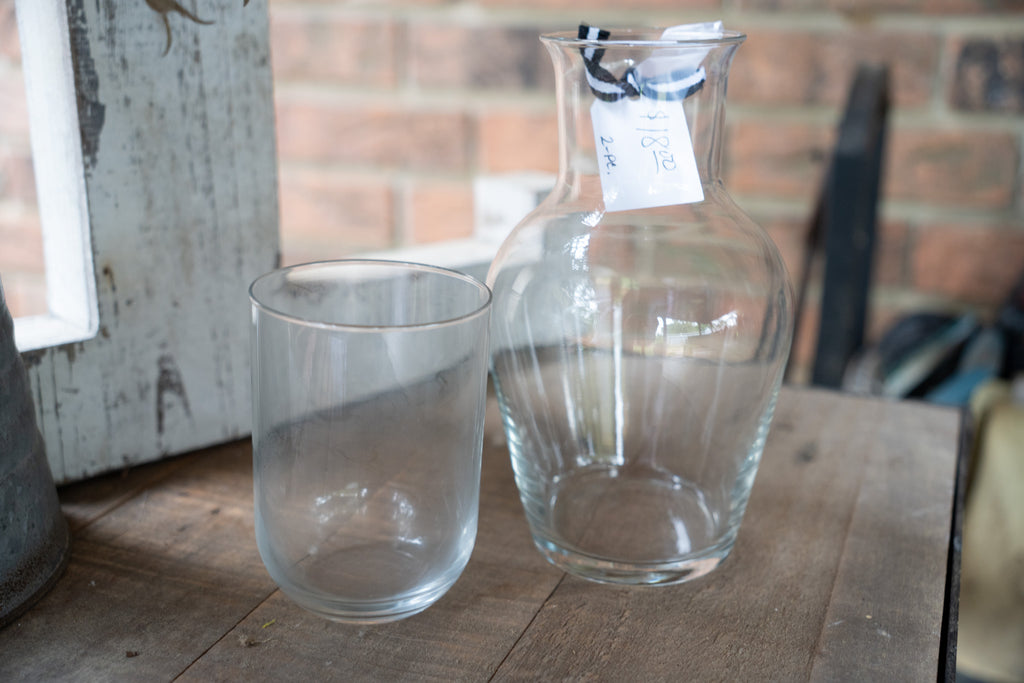 Clear Glass & Carafate