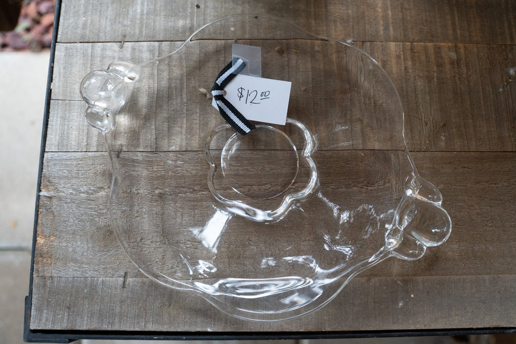 Canterbury Glass plate with handles
