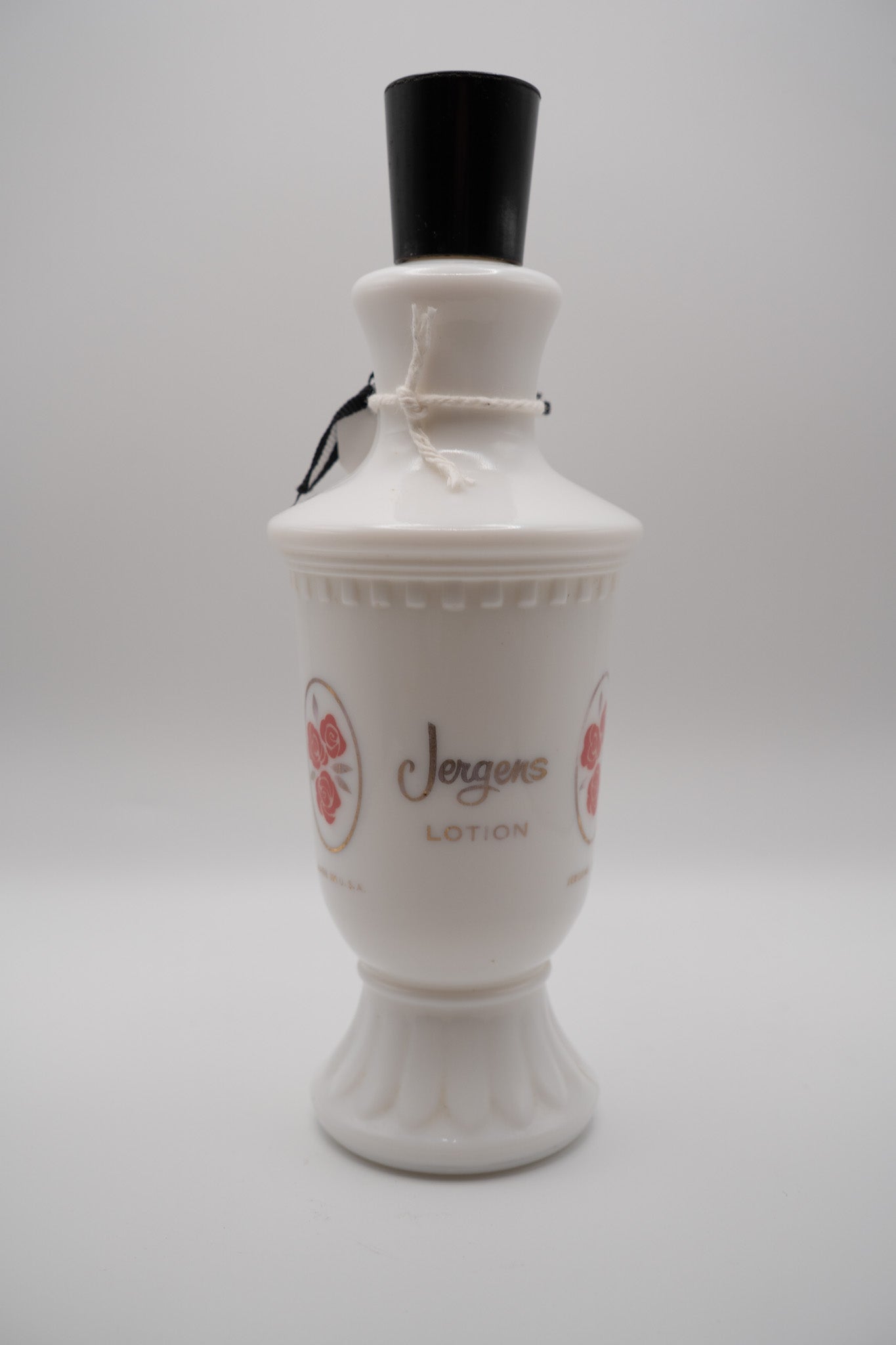 Milk Glass Lotion Bottle
