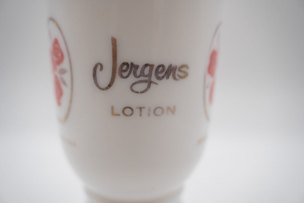 Milk Glass Lotion Bottle