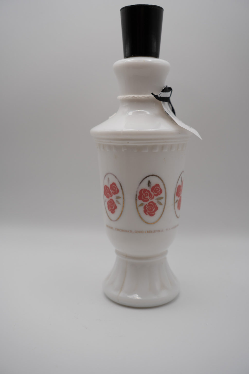 Milk Glass Lotion Bottle