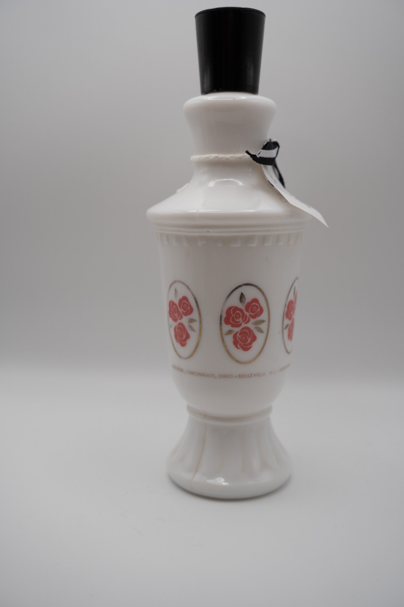 Milk Glass Lotion Bottle