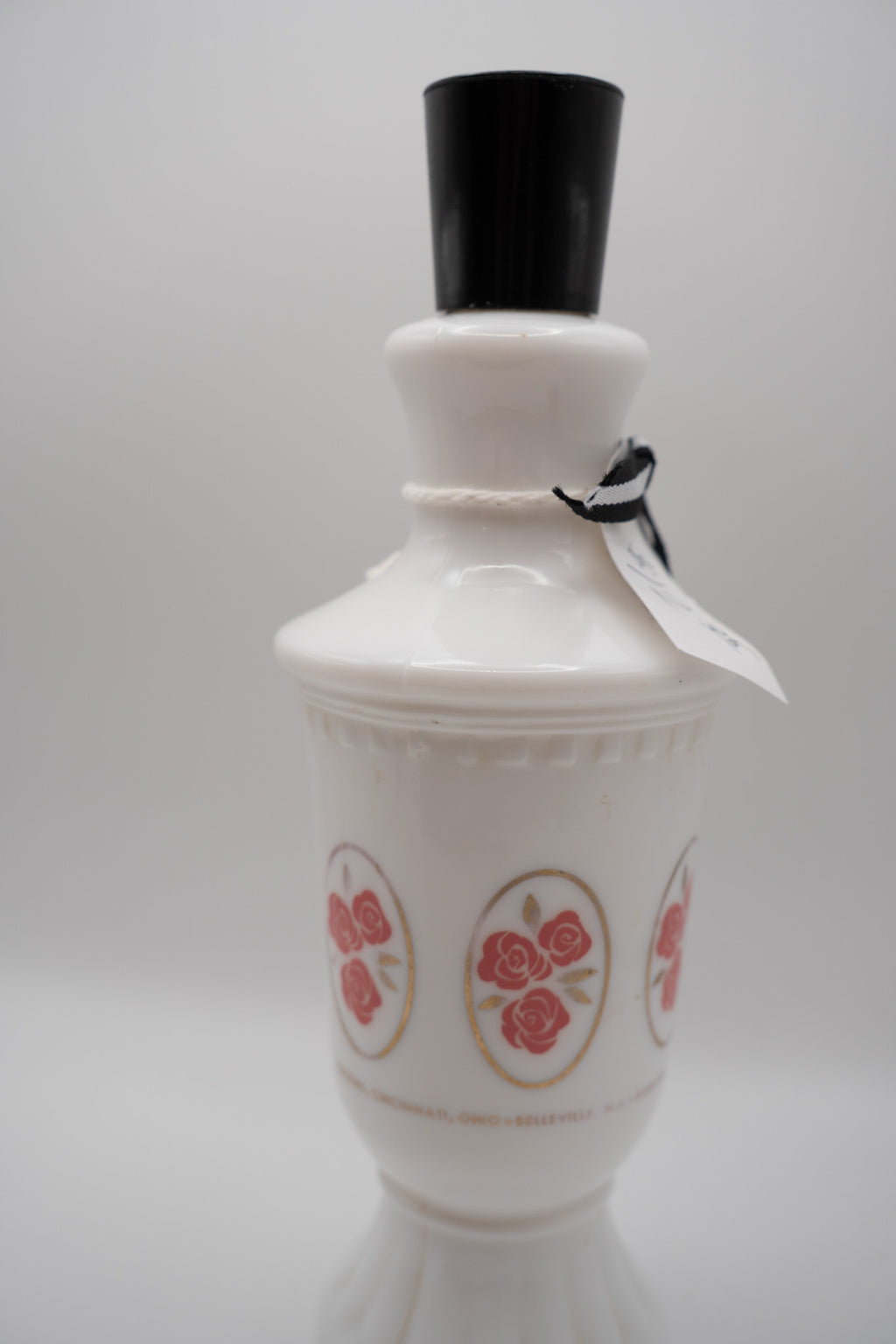 Milk Glass Lotion Bottle