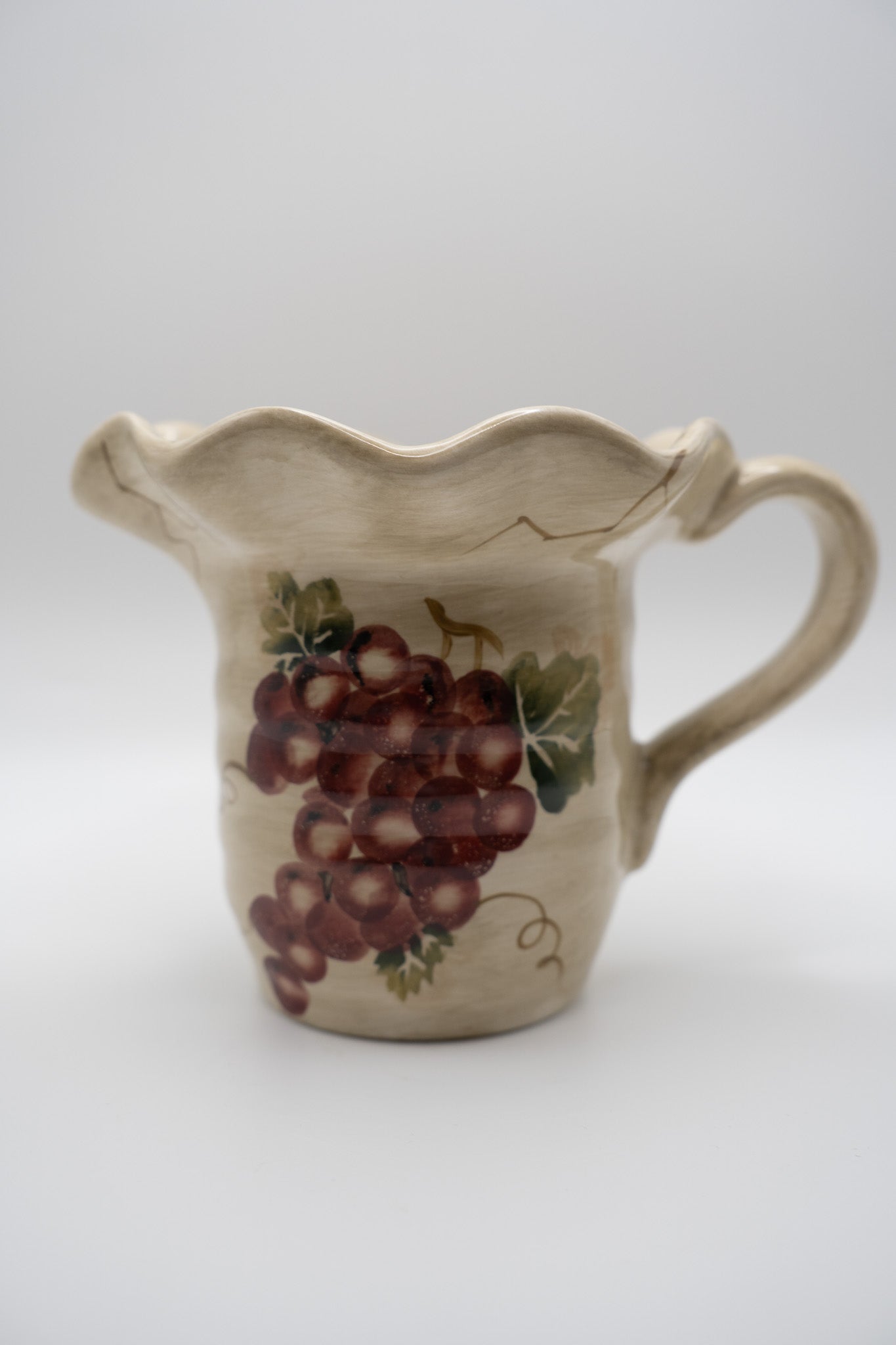 "Cabernet" 3pc.Set: Cream/Sugar/Napkin Holder