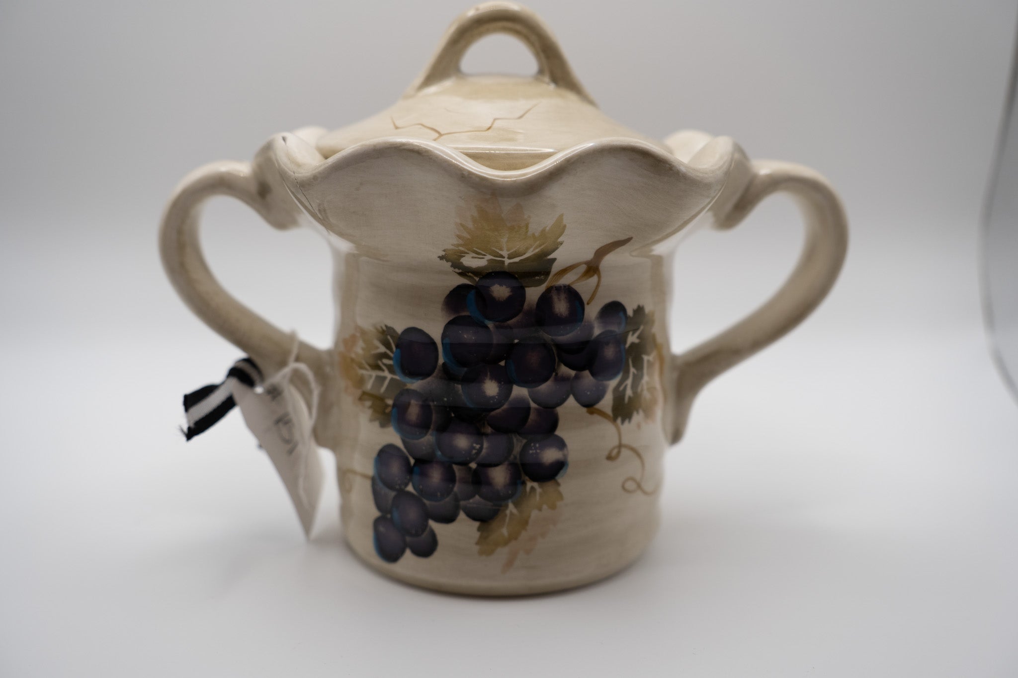 "Cabernet" 3pc.Set: Cream/Sugar/Napkin Holder