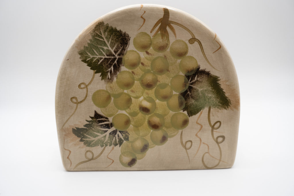 "Cabernet" 3pc.Set: Cream/Sugar/Napkin Holder